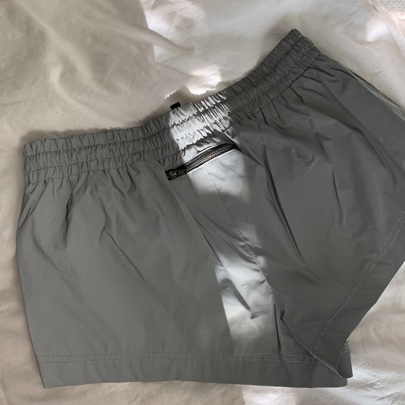 Forever 21 Silver Metallic Running Shorts - Picture 2 of 2